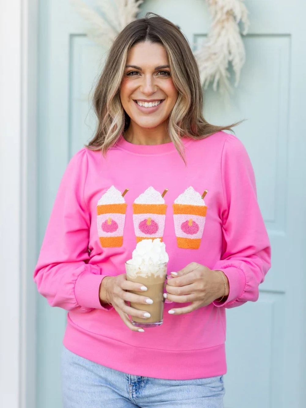NWT Mary Square Pumpkin Spice Latte Sweatshirt